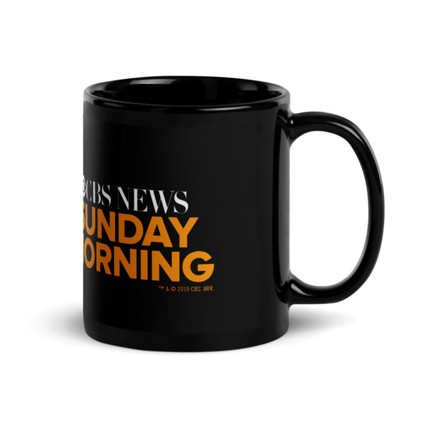CBS News Sunday Morning 11 oz Black Mug | Official CBS Entertainment Store