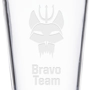 SEAL Team Bravo Team Laser Engraved Pint Glass | Official CBS Entertainment Store