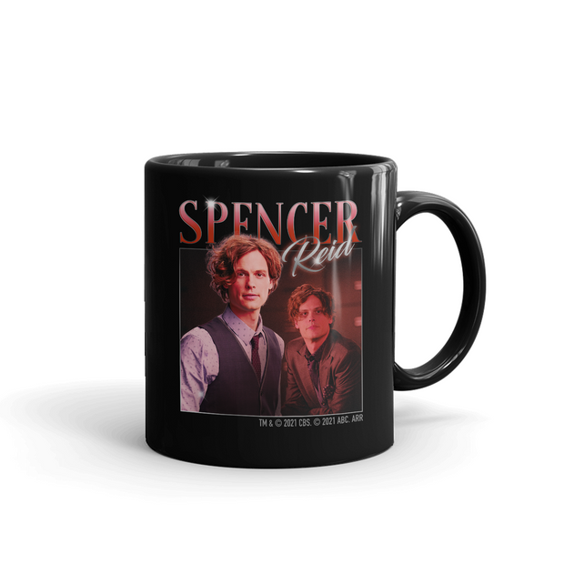 Criminal Minds 80's Spencer Reid Black Mug