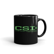CSI: Crime Scene Investigation Glitch Logo Black Mug | Official CBS Entertainment Store