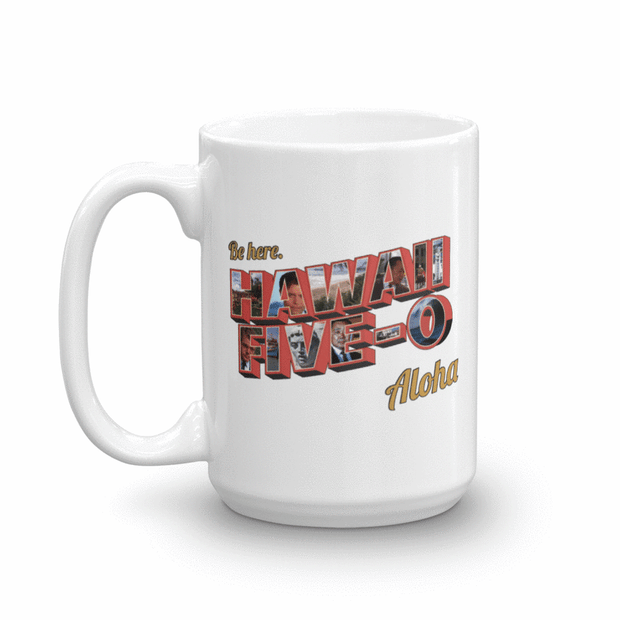 Hawaii Five-0 Aloha 15 oz White Mug
