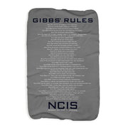 NCIS Gibbs Rules Sherpa Blanket | Official CBS Entertainment Store