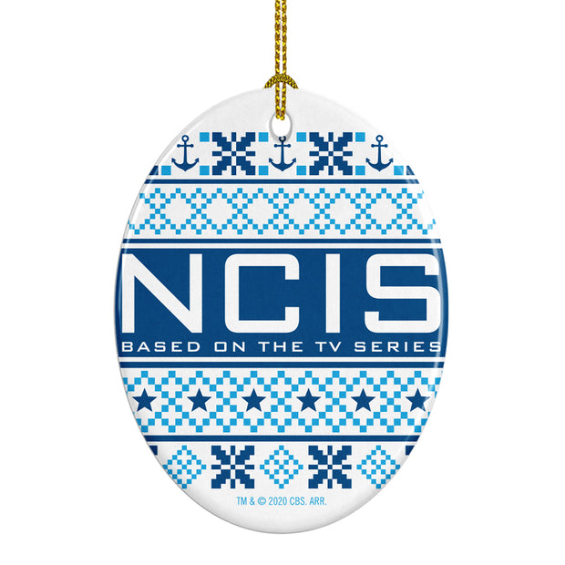 NCIS Holiday Oval Ceramic Ornament | Official CBS Entertainment Store