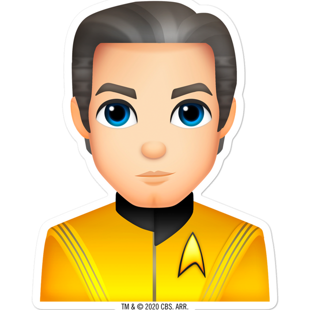 Star Trek: Strange New Worlds Pike Emoji Die Cut Sticker | Official CBS Entertainment Store