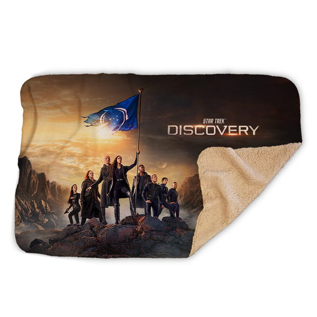 Star Trek: Discovery Season 3 Keyart Sherpa Blanket | Official CBS Entertainment Store