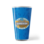 Survivor Season 42 Tribal Lines 17 oz Pint Glass | Official CBS Entertainment Store