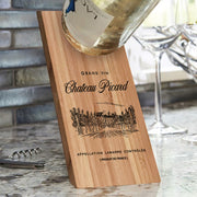 Star Trek: Picard Chateau Picard Vineyard Logo Wooden Wine Bottle Holder | Official CBS Entertainment Store