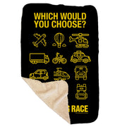 The Amazing Race Choose Your Adventure Sherpa Blanket | Official CBS Entertainment Store