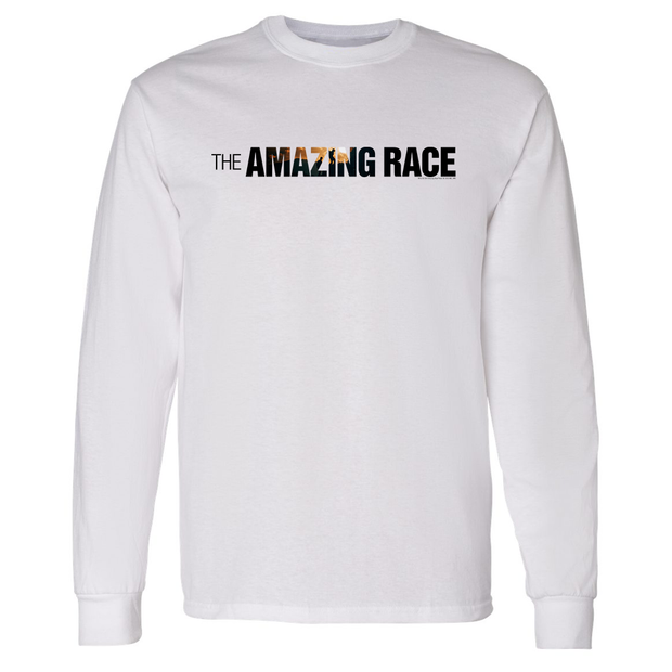The Amazing Race Horizontal Color Logo Adult Long Sleeve T-Shirt | Official CBS Entertainment Store