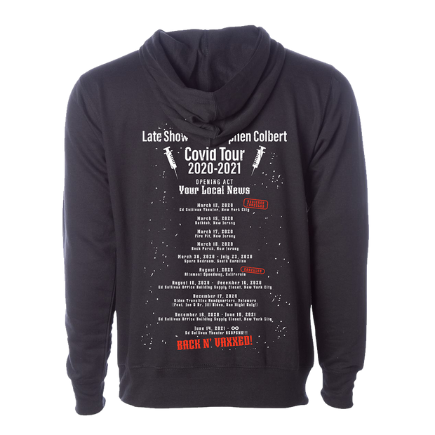 The Late Show with Stephen Colbert Covid Tour Hooded Sweatshirt | Official CBS Entertainment Store