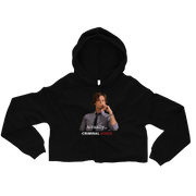 Criminal Minds Spencer Reid Actually... Women's Fleece Crop Hooded Sweatshirt
