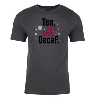 Star Trek: Picard Earl Grey Decaf Adult Short Sleeve T-Shirt | Official CBS Entertainment Store