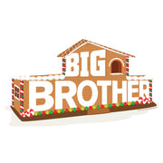 Big Brother Gingerbread House Logo Throw Pillow - 16" x 16" | Official CBS Entertainment Store