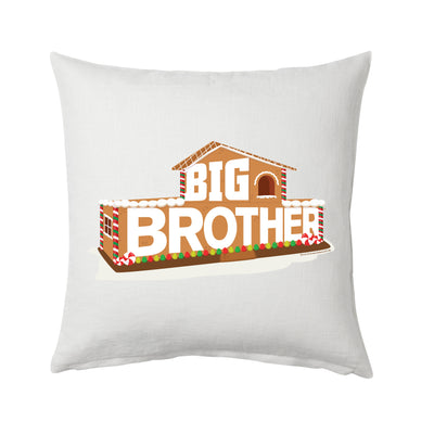 Big Brother Gingerbread House Logo Throw Pillow - 16" x 16" | Official CBS Entertainment Store