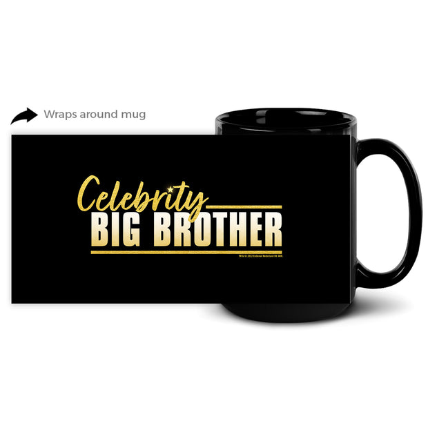 Celebrity Big Brother Logo Black Mug