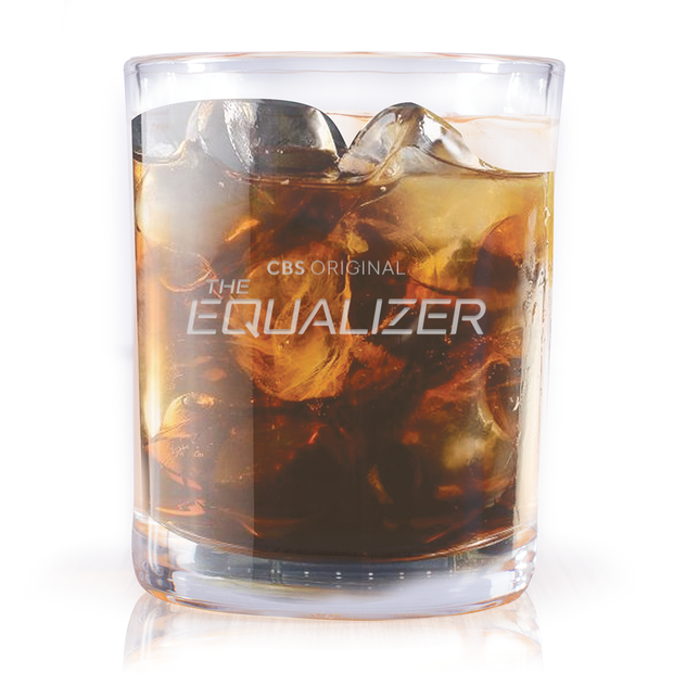 The Equalizer Logo Laser Engraved Rocks Glass