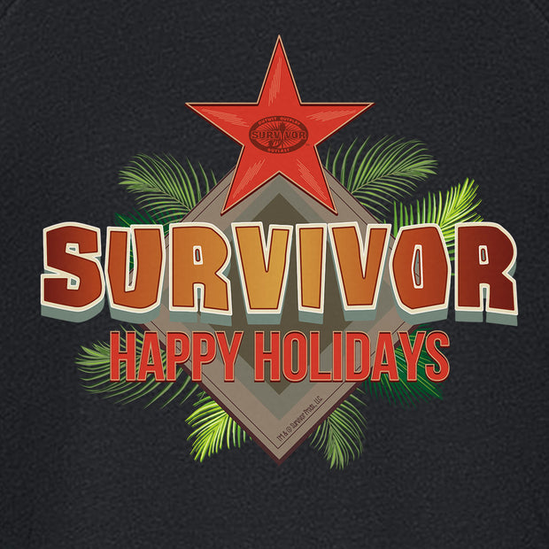 Survivor Happy Holidays Fleece Crewneck Sweatshirt