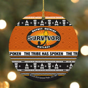 Survivor The Tribe Has Spoken Round Ceramic Ornament | Official CBS Entertainment Store