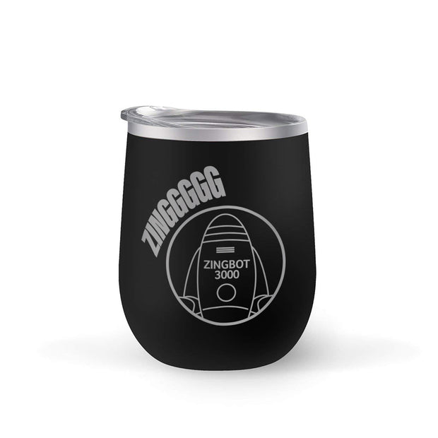 Big Brother Zingbot 12 oz Stainless Steel Wine Tumbler | Official CBS Entertainment Store
