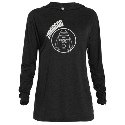 Big Brother Zingbot Adult Tri-Blend Raglan Hoodie | Official CBS Entertainment Store