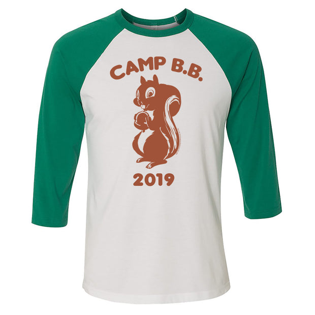 Big Brother Camp B.B. 2019 3/4 Sleeve Baseball T-Shirt