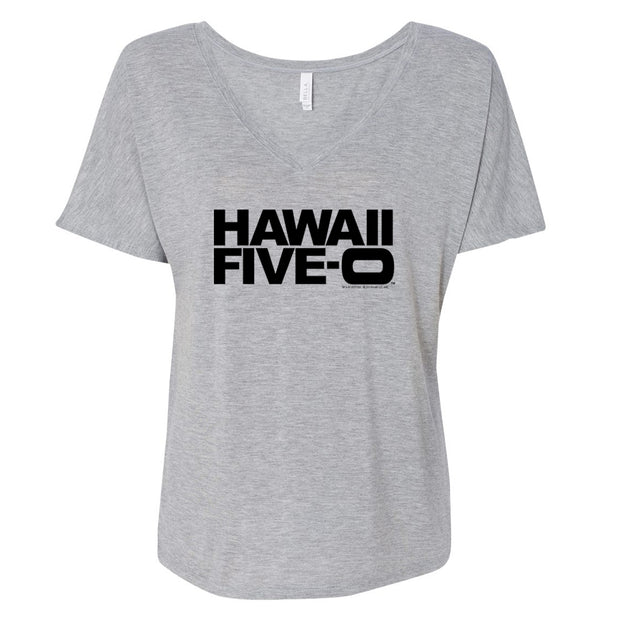 Hawaii Five-O Logo Women's Relaxed V-Neck T-Shirt
