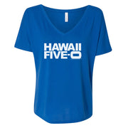 Hawaii Five-0 Logo Women's Relaxed V-Neck T-Shirt | Official CBS Entertainment Store