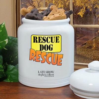 The Late Show with Stephen Colbert Rescue Dog Rescue Treat Jar