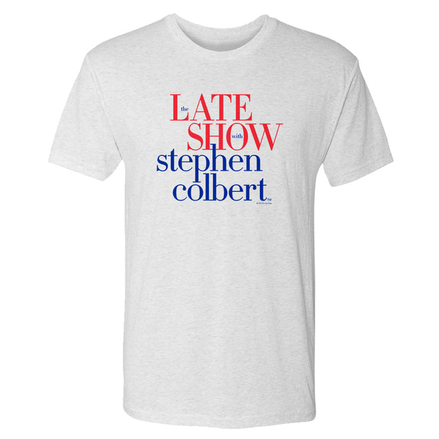 The Late Show with Stephen Colbert Logo Men's Tri-Blend Short Sleeve T-Shirt