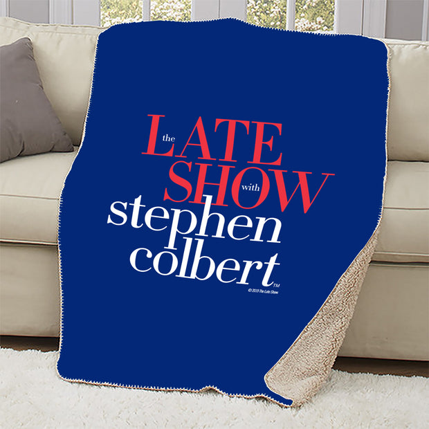 The Late Show with Stephen Colbert Sherpa Blanket 