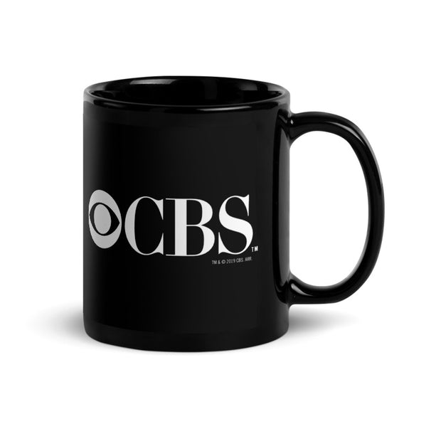 CBS Vintage Logo Black Mug | Official CBS Entertainment Store