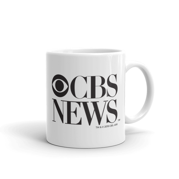 CBS News Vintage Logo White Mug