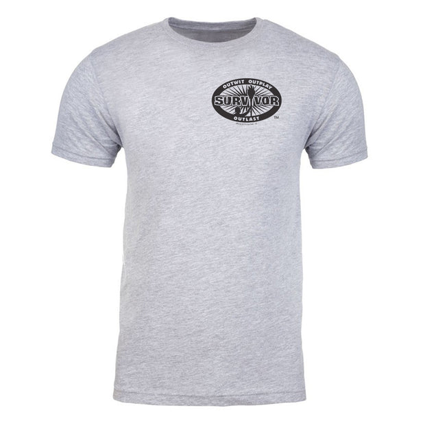 Survivor 40th Season Anniversary Logo Adult Short Sleeve T-Shirt | Official CBS Entertainment Store
