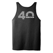 Survivor 40th Season Anniversary Logo Adult Tank Top