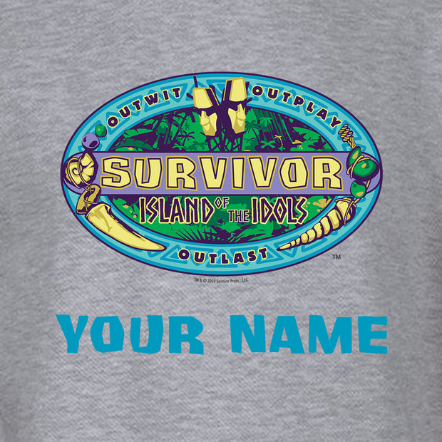 Survivor Season 39 Island of the Idols Logo Personalized Fleece Crewneck Sweatshirt
