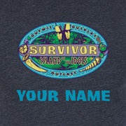 Survivor Season 39 Island of the Idols Logo Personalized Men's Tri-Blend T-Shirt