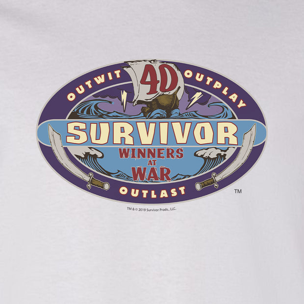 Survivor Season 40 Winners at War Logo Adult Long Sleeve T-Shirt