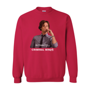 Criminal Minds Spencer Reid Actually... Fleece Crewneck Sweatshirt | Official CBS Entertainment Store