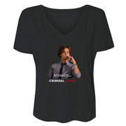 Criminal Minds Spencer Reid Actually... Women's Relaxed V-Neck T-Shirt | Official CBS Entertainment Store