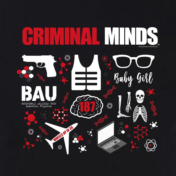 Criminal Minds Icon Mashup Adult Short Sleeve T-Shirt
