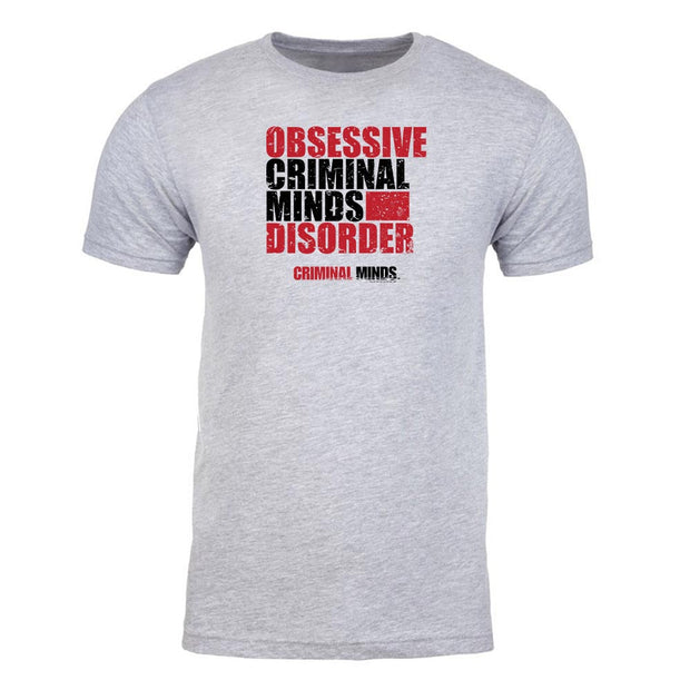 Criminal Minds Obsessive Criminal Minds Disorder Adult Short Sleeve T-Shirt | Official CBS Entertainment Store