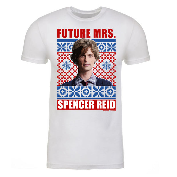 Criminal Minds Mrs. Spencer Reid Holiday Adult Short Sleeve T-Shirt | Official CBS Entertainment Store