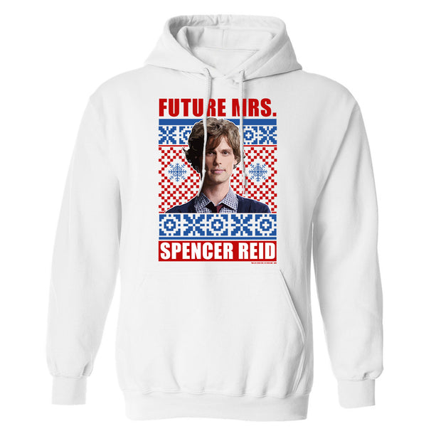 Criminal Minds Mrs. Spencer Reid Holiday Fleece Hooded Sweatshirt | Official CBS Entertainment Store