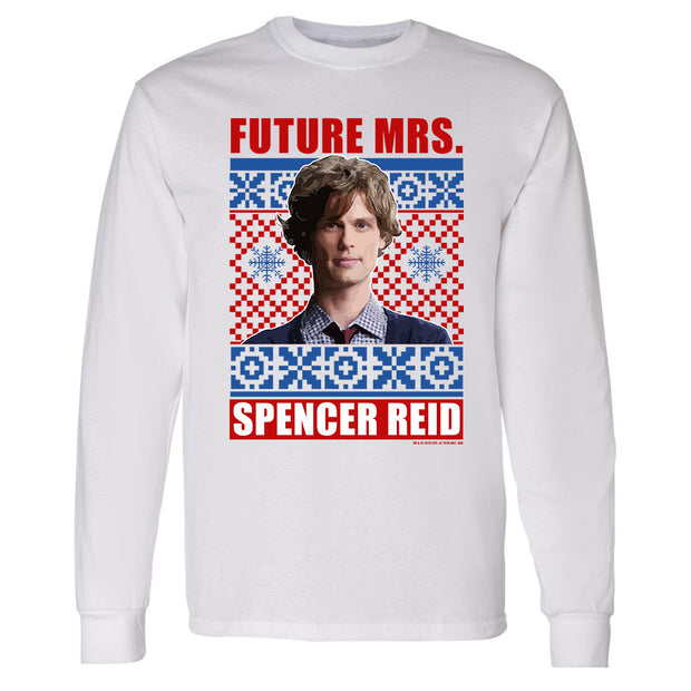 Criminal Minds Mrs. Spencer Reid Holiday Adult Long Sleeve T-Shirt | Official CBS Entertainment Store