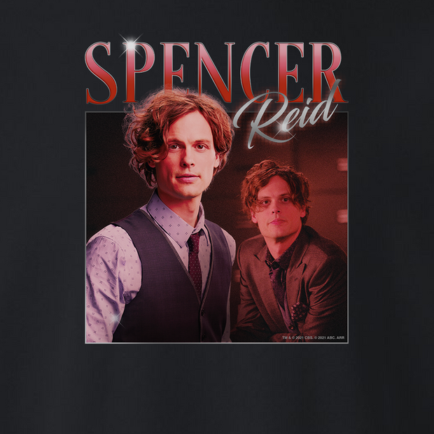 Criminal Minds 80's Spencer Reid Fleece Crewneck Sweatshirt