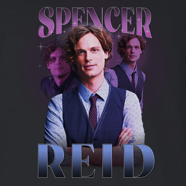 Criminal Minds Spencer Reid Heart Throb Adult Long Sleeve T-Shirt