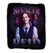 Criminal Minds Spencer Reid Heart Throb Sherpa Blanket