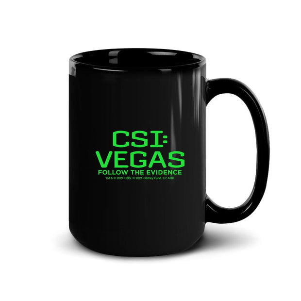 CSI: Vegas Follow The Evidence Black Mug | Official CBS Entertainment Store