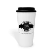 CSI: Crime Scene Investigation Logo Badge Travel Mug | Official CBS Entertainment Store