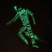 CSI: Crime Scene Investigation Glow in the Dark Body Outline Youth Short Sleeve T-Shirt | Official CBS Entertainment Store